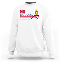 Classic Norway Football Emblem Graphic Sweatshirt Retro Norwegian Flag Coat of Arms Norge Soccer Fans