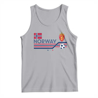 Classic Norway Football Emblem Graphic Tank Top Retro Norwegian Flag Coat of Arms Norge Soccer Fans