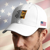 Inspiring James Baldwin Civil Rights Quote Portrait Baseball Cap I Cant Believe What You Say Because I See What You Do