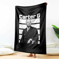 Inspiring Father of Black History Icon Portrait Throw Blanket Carter G Civil Rights Legacy Supporter