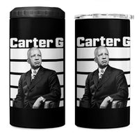 Inspiring Father of Black History Icon Portrait 4 in 1 Can Cooler Tumbler Carter G Civil Rights Legacy Supporter