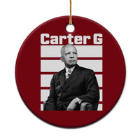 Inspiring Father of Black History Icon Portrait Ceramic Ornament Carter G Civil Rights Legacy Supporter