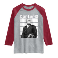 Inspiring Father of Black History Icon Portrait Raglan Shirt Carter G Civil Rights Legacy Supporter