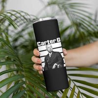 Inspiring Father of Black History Icon Portrait Skinny Tumbler Carter G Civil Rights Legacy Supporter
