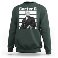 Inspiring Father of Black History Icon Portrait Sweatshirt Carter G Civil Rights Legacy Supporter