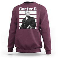 Inspiring Father of Black History Icon Portrait Sweatshirt Carter G Civil Rights Legacy Supporter