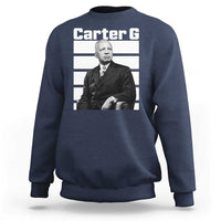 Inspiring Father of Black History Icon Portrait Sweatshirt Carter G Civil Rights Legacy Supporter