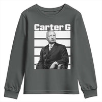 Inspiring Father of Black History Icon Portrait Youth Sweatshirt Carter G Civil Rights Legacy Supporter