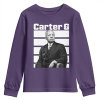 Inspiring Father of Black History Icon Portrait Youth Sweatshirt Carter G Civil Rights Legacy Supporter