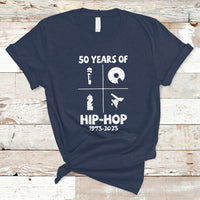 50 Years Old 50th Anniversary Of Hip Hop Elements of Hip-Hop T Shirt - Wonder Print Shop