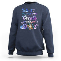 Dot Day Sweatshirt What Can You Create With Just A Dot Space Polka Dot - Wonder Print Shop