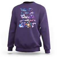 Dot Day Sweatshirt What Can You Create With Just A Dot Space Polka Dot - Wonder Print Shop