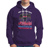 Funny Mothman Hoodie Part Man Part Moth Harbinger Of Doom Point Pleasent WV - Wonder Print Shop
