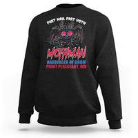Funny Mothman Sweatshirt Part Man Part Moth Harbinger Of Doom Point Pleasent WV - Wonder Print Shop