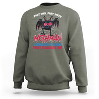 Funny Mothman Sweatshirt Part Man Part Moth Harbinger Of Doom Point Pleasent WV - Wonder Print Shop