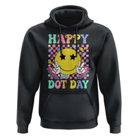 Happy Dot Day Hoodie Cute Smile Face Retro Groovy - Wonder Print Shop