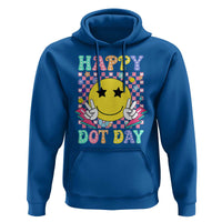 Happy Dot Day Hoodie Cute Smile Face Retro Groovy - Wonder Print Shop