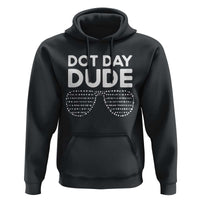 Dot Day Dude Hoodie Simple Cool Glasses Dots - Wonder Print Shop