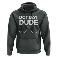 Dot Day Dude Hoodie Simple Cool Glasses Dots - Wonder Print Shop