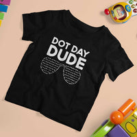 Dot Day Dude T Shirt For Kid Simple Cool Glasses Dots - Wonder Print Shop