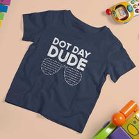 Dot Day Dude T Shirt For Kid Simple Cool Glasses Dots - Wonder Print Shop