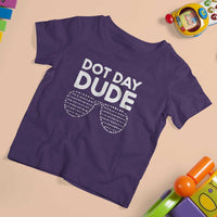 Dot Day Dude T Shirt For Kid Simple Cool Glasses Dots - Wonder Print Shop