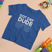 Dot Day Dude T Shirt For Kid Simple Cool Glasses Dots - Wonder Print Shop