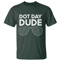 Dot Day Dude T Shirt Simple Cool Glasses Dots - Wonder Print Shop