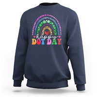 Happy Dot Day Sweatshirt Retro Rainbow - Wonder Print Shop