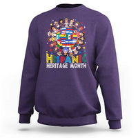 Hispanic Heritage Month Sweatshirt Herencia Hispana Celebration Hispanic Americans - Wonder Print Shop