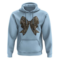 Camo Coquette Bow Duck Hunting Hoodie Retro Camouflage - Wonder Print Shop
