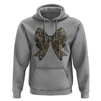 Camo Coquette Bow Duck Hunting Hoodie Retro Camouflage - Wonder Print Shop