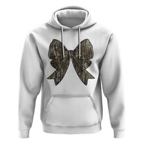 Camo Coquette Bow Duck Hunting Hoodie Retro Camouflage - Wonder Print Shop