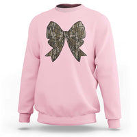 Camo Coquette Bow Duck Hunting Sweatshirt Retro Camouflage - Wonder Print Shop