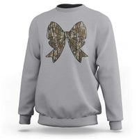 Camo Coquette Bow Duck Hunting Sweatshirt Retro Camouflage - Wonder Print Shop