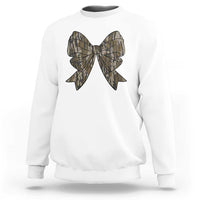 Camo Coquette Bow Duck Hunting Sweatshirt Retro Camouflage - Wonder Print Shop