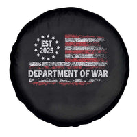 Department of War Est 2025 Spare Tire Cover Patriotic Military Vintage Grunge American Flag - Wonder Print Shop