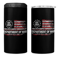 Department of War Est 2025 4 in 1 Can Cooler Tumbler Patriotic Military Vintage Grunge American Flag - Wonder Print Shop