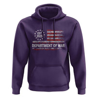 Department of War Est 2025 Hoodie Patriotic Military Vintage Grunge American Flag - Wonder Print Shop