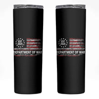 Department of War Est 2025 Skinny Tumbler Patriotic Military Vintage Grunge American Flag - Wonder Print Shop