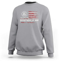 Department of War Est 2025 Sweatshirt Patriotic Military Vintage Grunge American Flag - Wonder Print Shop