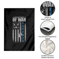 Department of War Est 2025 Garden Flag Military Patriotic Dog Tags American Flag - Wonder Print Shop
