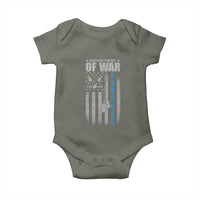 Department of War Est 2025 Baby Onesie Military Patriotic Dog Tags American Flag - Wonder Print Shop