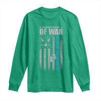 Department of War Est 2025 Long Sleeve Shirt Military Patriotic Dog Tags American Flag - Wonder Print Shop