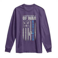 Department of War Est 2025 Long Sleeve Shirt Military Patriotic Dog Tags American Flag - Wonder Print Shop