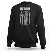 Department of War Est 2025 Sweatshirt Military Patriotic Dog Tags American Flag - Wonder Print Shop