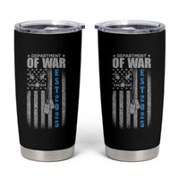 Department of War Est 2025 Tumbler Cup Military Patriotic Dog Tags American Flag - Wonder Print Shop