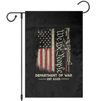Department of War Est 2025 Garden Flag We The People Rifle American Flag Patriotic 2A Statement - Wonder Print Shop