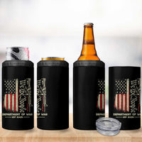 Department of War Est 2025 4 in 1 Can Cooler Tumbler We The People Rifle American Flag Patriotic 2A Statement - Wonder Print Shop