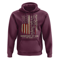 Department of War Est 2025 Hoodie We The People Rifle American Flag Patriotic 2A Statement - Wonder Print Shop